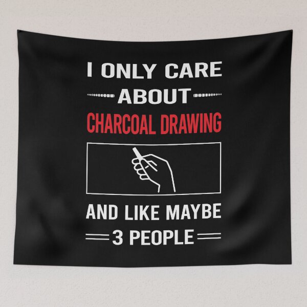 Item preview, Funny 3 People Charcoal Drawing designed and sold by DougPoulos.