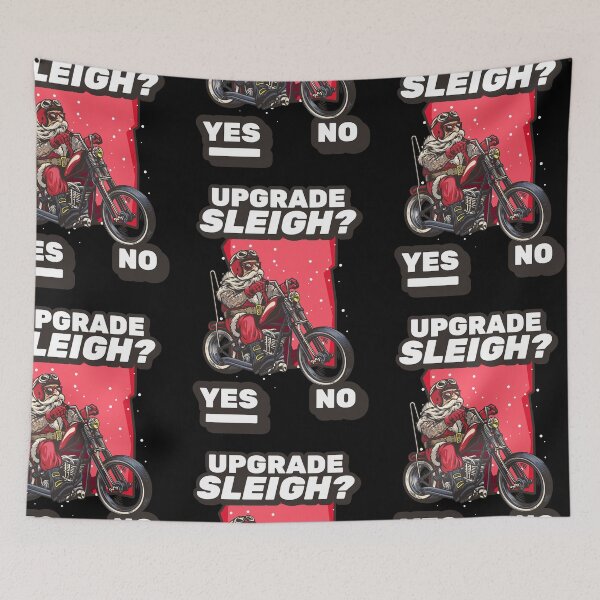 Item preview, Harley Motorcycle Riding Santa Sleigh Upgrade Video Gamer Christmas Graphic designed and sold by GO SHIRT-TEE.