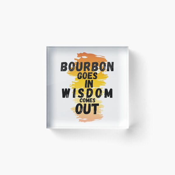 Item preview, Bourbon Goes In Wisdom Comes Out  Sunset Viintage T-Shirt designed and sold by LJ4EVER.