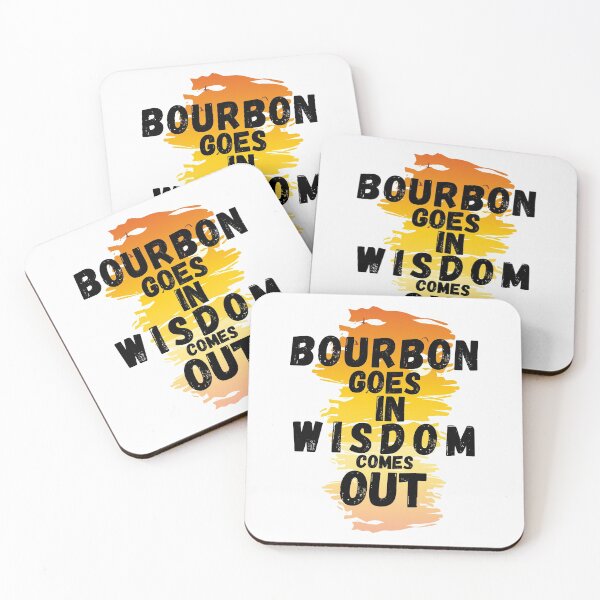 Item preview, Bourbon Goes In Wisdom Comes Out  Sunset Viintage T-Shirt designed and sold by LJ4EVER.