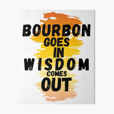 Item preview, Bourbon Goes In Wisdom Comes Out  Sunset Viintage T-Shirt designed and sold by LJ4EVER.