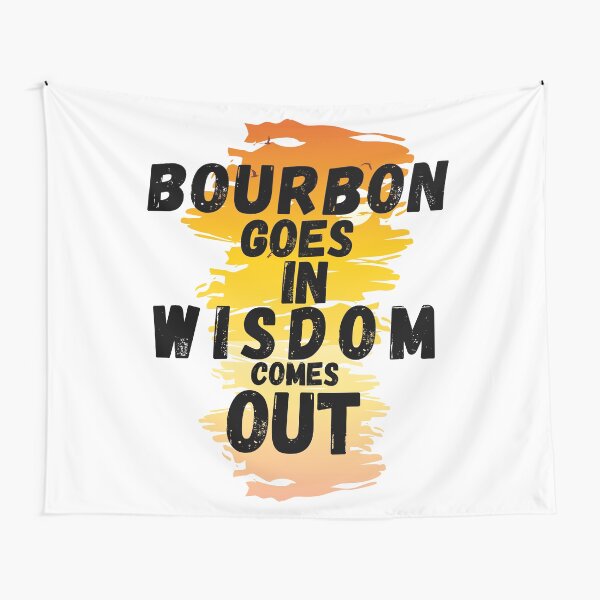 Item preview, Bourbon Goes In Wisdom Comes Out  Sunset Viintage T-Shirt designed and sold by LJ4EVER.