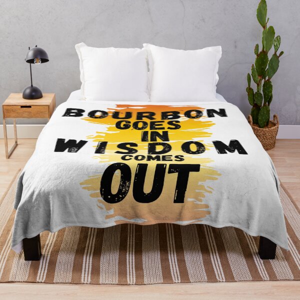Item preview, Bourbon Goes In Wisdom Comes Out  Sunset Viintage T-Shirt designed and sold by LJ4EVER.