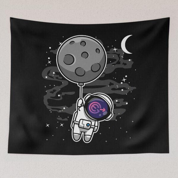 Item preview, Astronaut Floating Evergrow EGC Coin To The Moon Crypto Token Cryptocurrency Blockchain Wallet HODL designed and sold by AdamRoberts90.