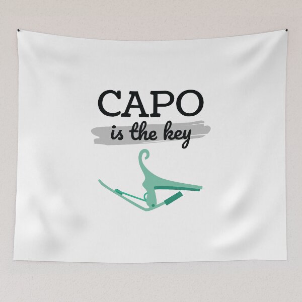 Item preview, Capo is the Key Mint Green Capo Light Theme designed and sold by nightsworthy.