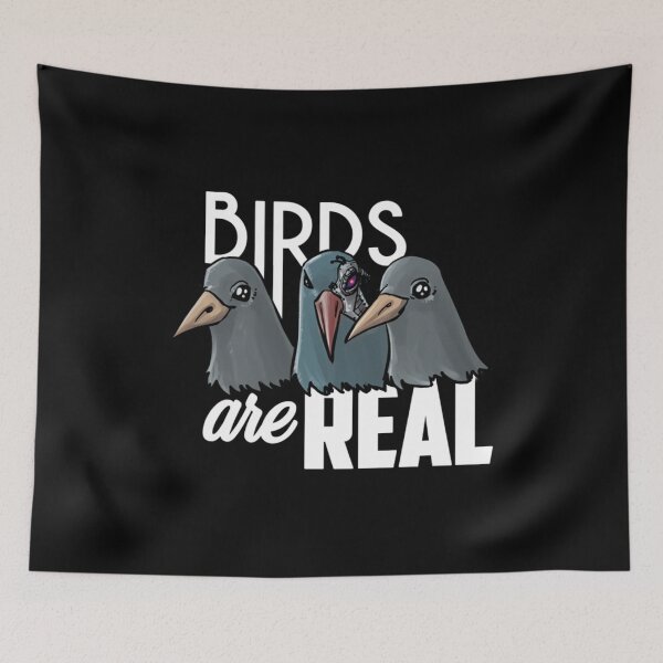 Item preview, Birds Are Real White designed and sold by Pechkinpavelpas.