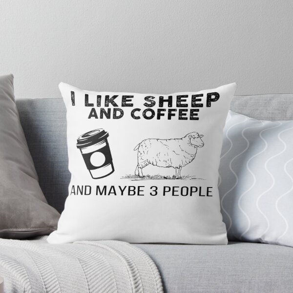 Item preview, I like Sheep and coffee and maybe 3 people, sheep lover, coffee lover designed and sold by maithithuha.