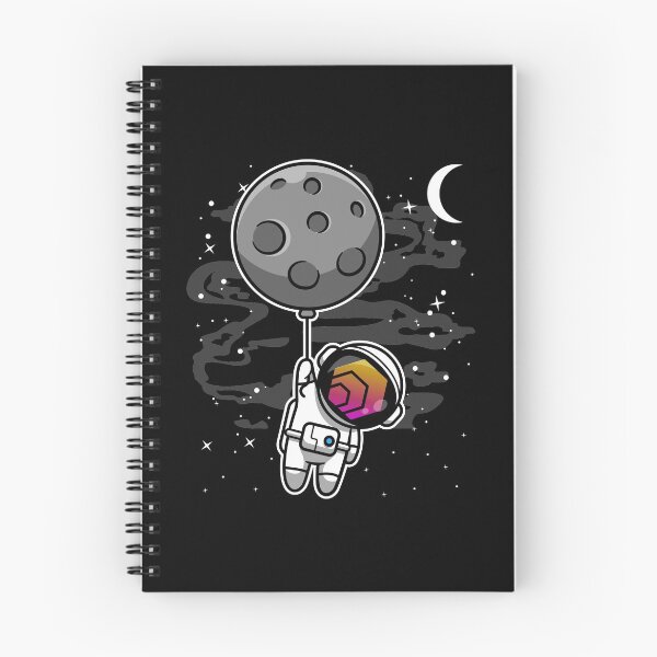 Item preview, Astronaut Floating HEX Coin To The Moon Crypto Token Cryptocurrency Blockchain Wallet HODL designed and sold by AdamRoberts90.
