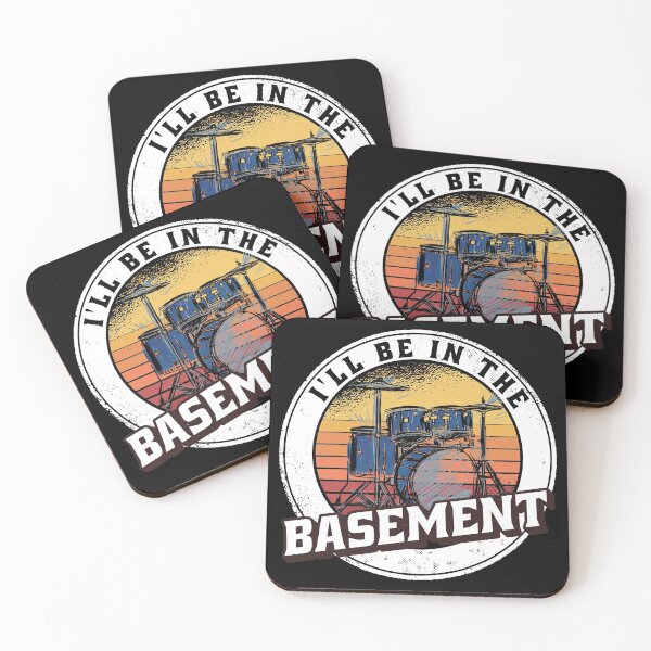 Item preview,  I'll Be In The Basement Drum Set Funny Drummer Art designed and sold by Eddie SH.