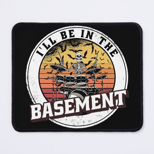Item preview, I'll Be In The Basement Drum Set Funny Drummer Art designed and sold by Eddie SH.