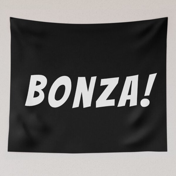 Item preview, Bonza! Text only design. White text. Capitals. designed and sold by JellyBeenzz.