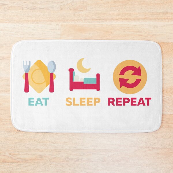 Item preview, eat sleep formula repeat designed and sold by AlinaGil.