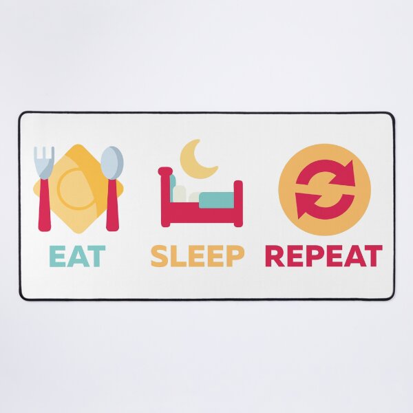 Item preview, eat sleep formula repeat designed and sold by AlinaGil.