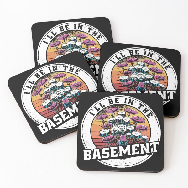 Item preview,  I'll Be In The Basement Drum Set Funny Drummer Art designed and sold by Eddie SH.