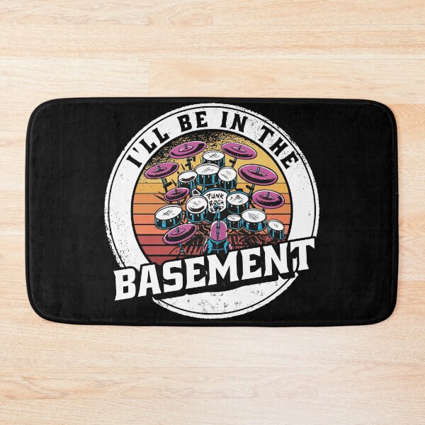 Item preview,  I'll Be In The Basement Drum Set Funny Drummer Art designed and sold by Eddie SH.