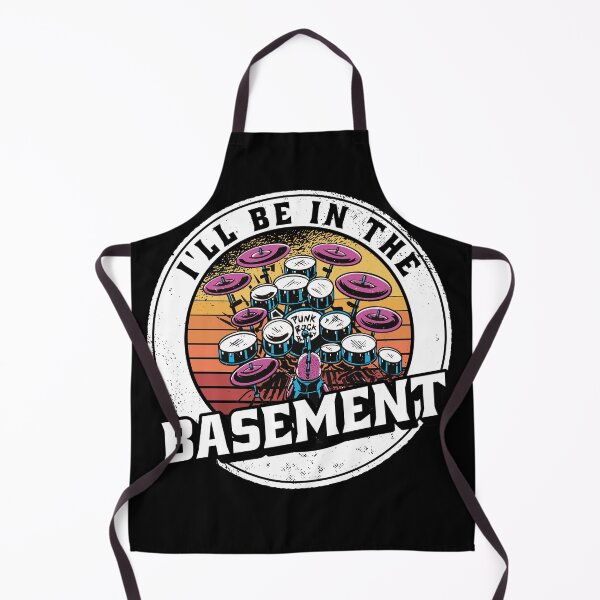 Item preview, I'll Be In The Basement Drum Set Funny Drummer Art designed and sold by Eddie SH.