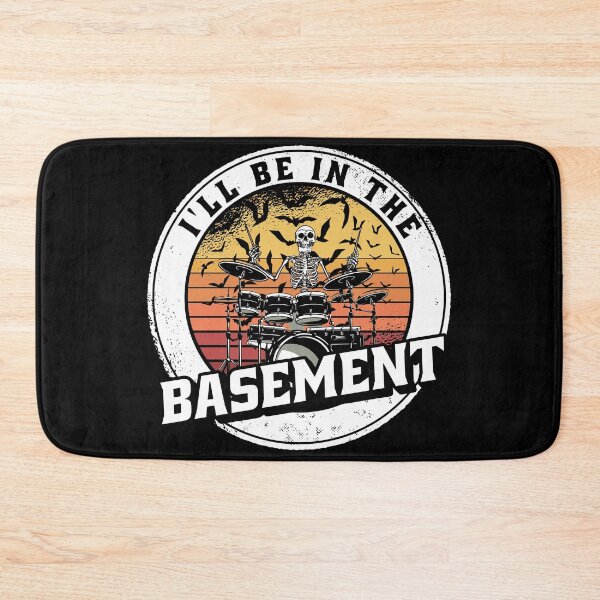 Item preview,  I'll Be In The Basement Drum Set Funny Drummer Art designed and sold by Eddie SH.