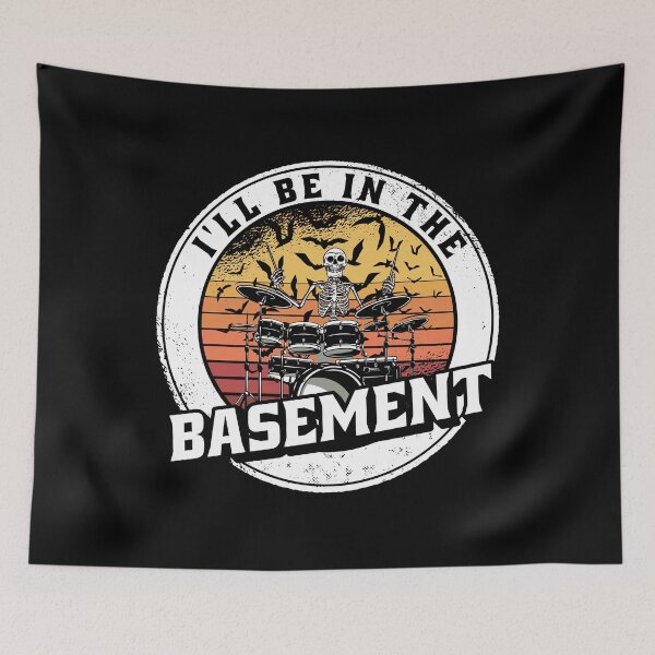 Item preview,  I'll Be In The Basement Drum Set Funny Drummer Art designed and sold by Eddie SH.