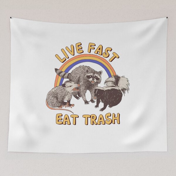 Item preview, Live Fast Eat Trash designed and sold by GaryCote112.