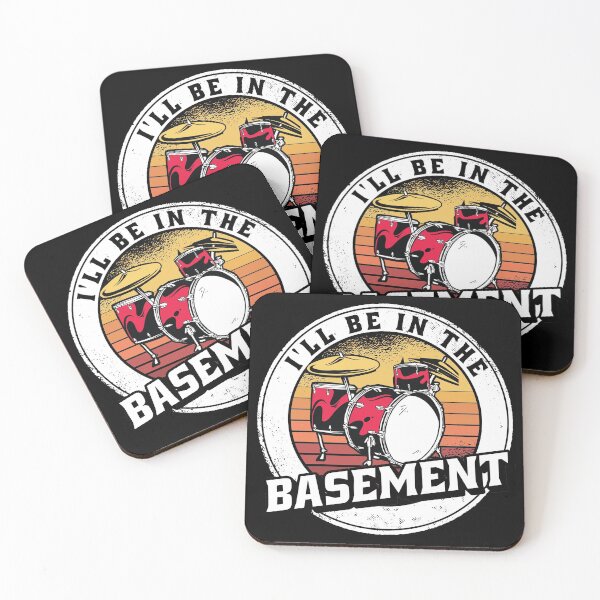 Item preview,  I'll Be In The Basement Drum Set Funny Drummer Art designed and sold by Eddie SH.