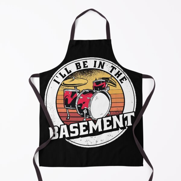 Item preview, I'll Be In The Basement Drum Set Funny Drummer Art designed and sold by Eddie SH.