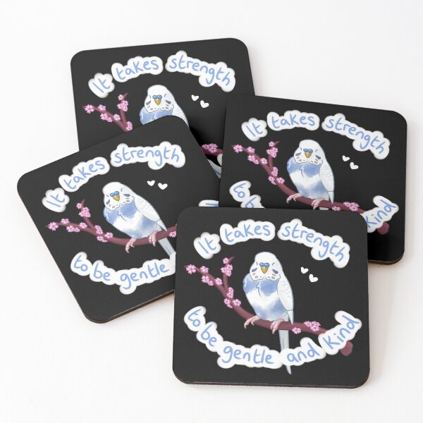 Item preview, Bird Positivity: It takes strength to be gentle and kind designed and sold by AdoraBirdArt.