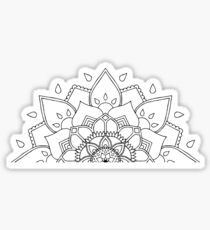 Download Half Mandala: Stickers | Redbubble
