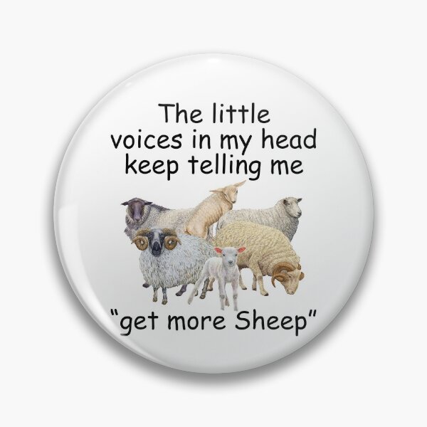 Item preview, The little voices in my head kêp telling me get more Sheep designed and sold by maithithuha.