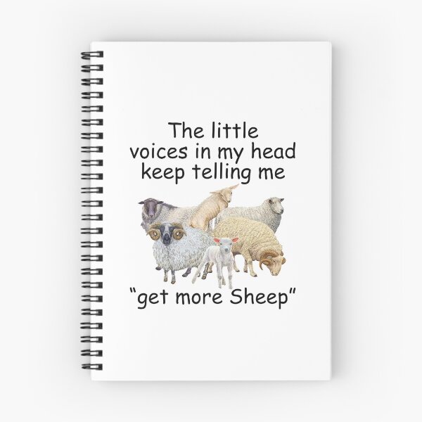 Item preview, The little voices in my head kêp telling me get more Sheep designed and sold by maithithuha.