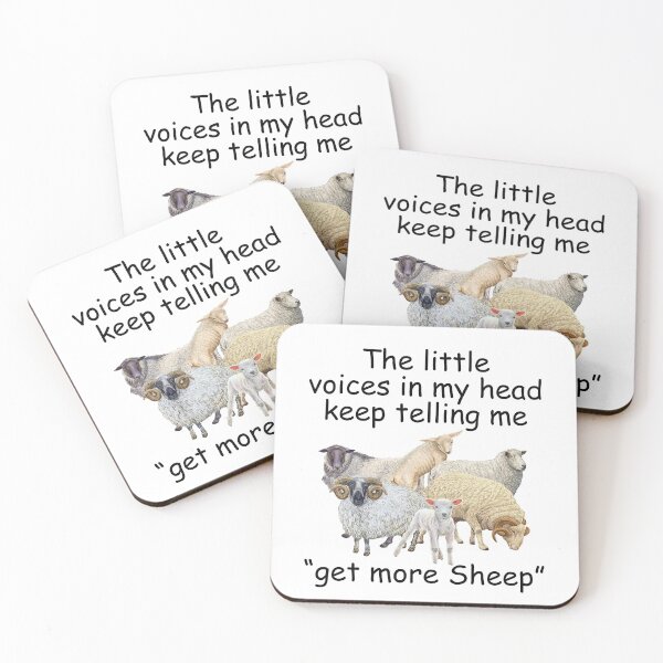 Item preview, The little voices in my head kêp telling me get more Sheep designed and sold by maithithuha.