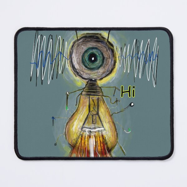 Item preview, cute alien flying steampunk tesla lightbolb powered  eyeball  designed and sold by Followthedon.