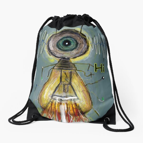 Aperçu de l'œuvre adorable extraterrestre volant steampunk tesla lightbolb globe oculaire alimenté créée et vendue par Followthedon.