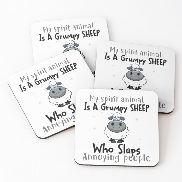 Item preview, My spirit animal is a grumpy sheep who slaps annouying people designed and sold by maithithuha.