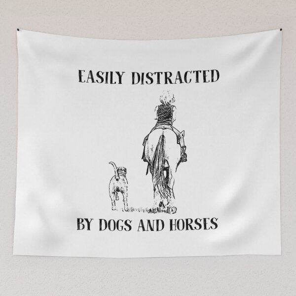 Item preview, Easily Distracted By Dogs And Horses designed and sold by GaryCote112.