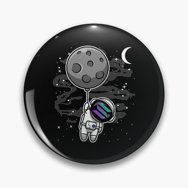 Item preview, Astronaut Floating Solana SOL Coin To The Moon Crypto Token Cryptocurrency Blockchain Wallet HODL designed and sold by AdamRoberts90.