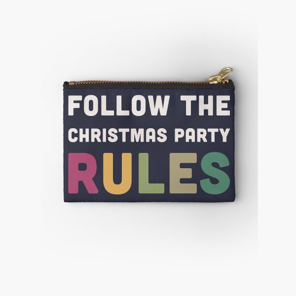 Item preview, Follow the Christmas Party Rules designed and sold by BlockDashArt.