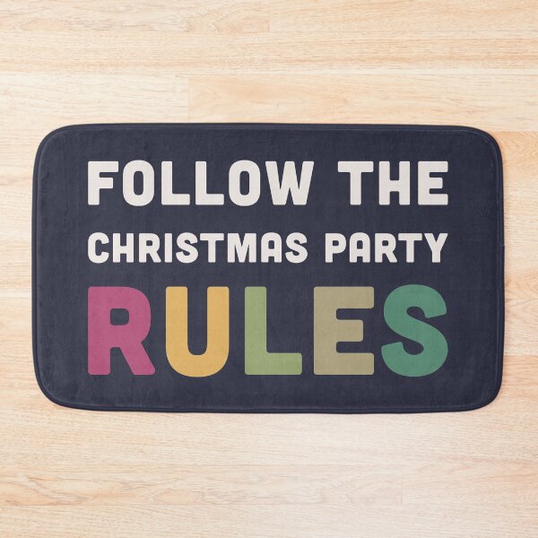 Item preview, Follow the Christmas Party Rules designed and sold by BlockDashArt.