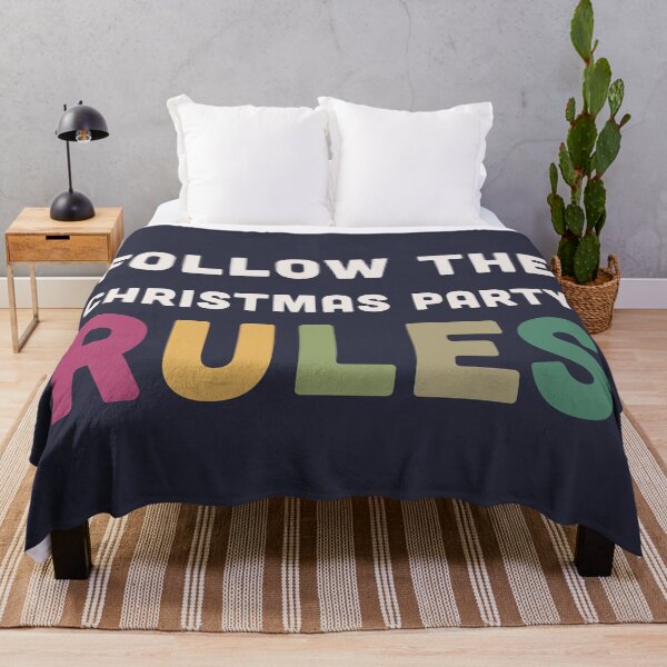 Item preview, Follow the Christmas Party Rules designed and sold by BlockDashArt.