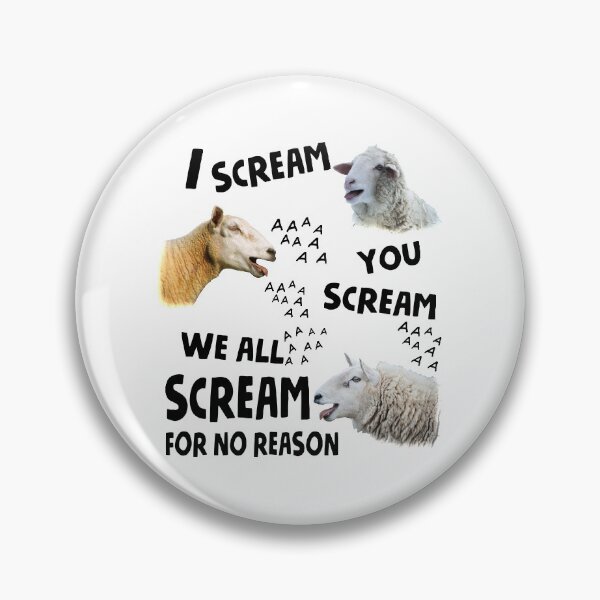 Item preview,  I scream you scream we are scream, sheep, sheep lover designed and sold by maithithuha.