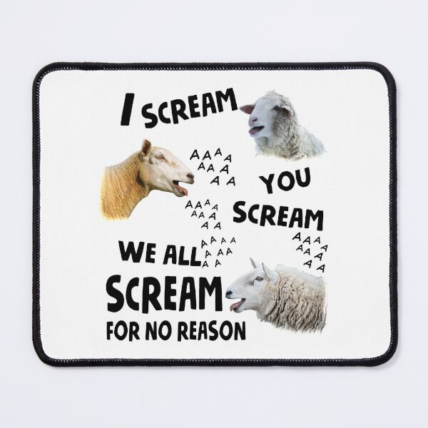 Item preview,  I scream you scream we are scream, sheep, sheep lover designed and sold by maithithuha.