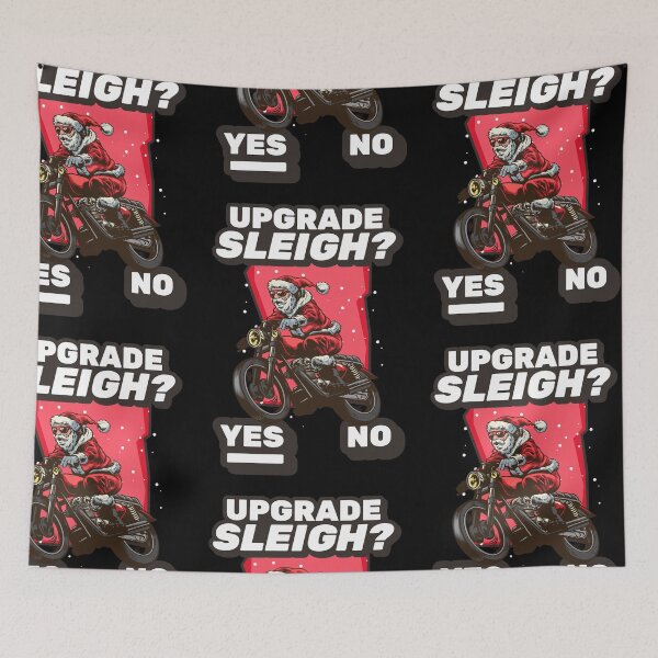 Item preview, Classic Motorcycle Riding Santa Sleigh Upgrade Video Gamer Christmas Graphic designed and sold by GO SHIRT-TEE.