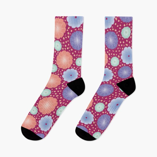 Item preview, Deep Pink digital watercolour floral pattern designed and sold by Lozzie Eliza Designs.