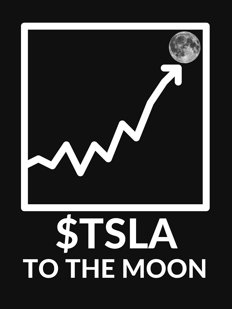 Discover $Tsla To The Moon Racerback Tank Top