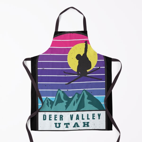 Item preview, Ski Deer Valley Utah Retro Sunset designed and sold by JordanHolmes.