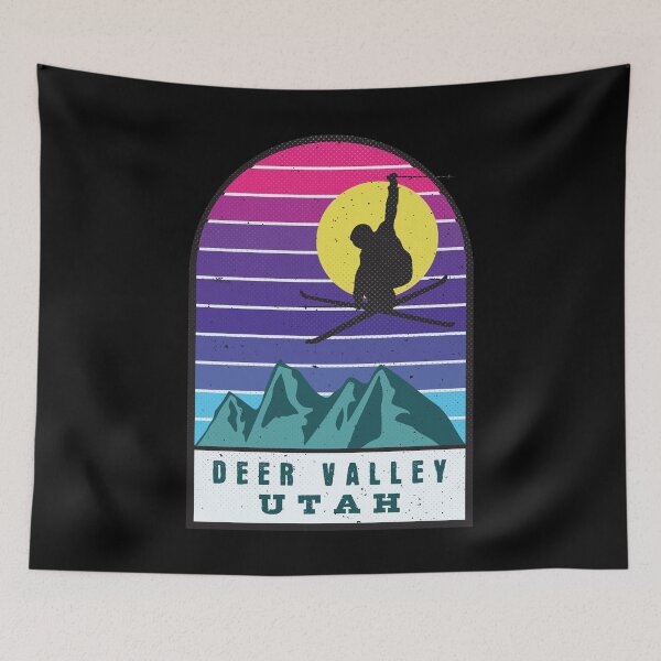 Item preview, Ski Deer Valley Utah Retro Sunset designed and sold by JordanHolmes.