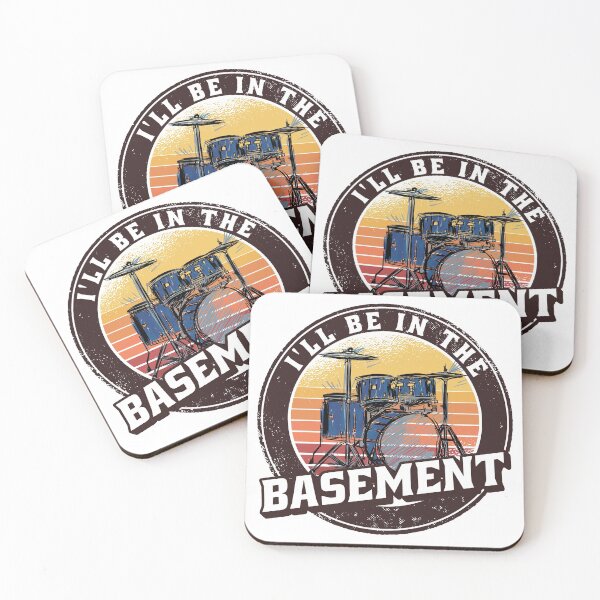 Item preview,  I'll Be In The Basement Drum Set Funny Drummer Art designed and sold by Eddie SH.