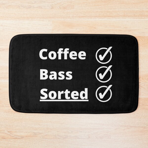 Item preview, Coffee Bass Sorted, (White Text) designed and sold by FinishYourSong.