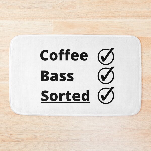 Item preview, Coffee Bass Sorted, (Black Text) designed and sold by FinishYourSong.