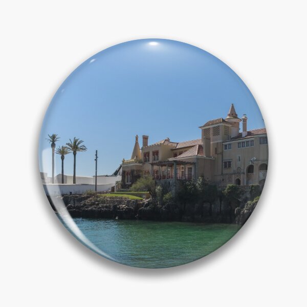 Item preview, Santa Marta Lighthouse and Santa Maria House - Cascais Portugal Landmarks designed and sold by Georgia Mizuleva.