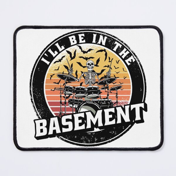 Item preview, I'll Be In The Basement Drum Set Funny Drummer Art designed and sold by Eddie SH.